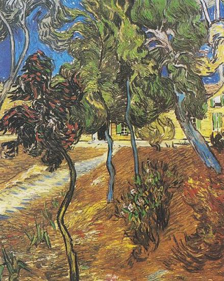 Vincent Van Gogh Trees in the garden of the Hospital Saint-Paul china oil painting image